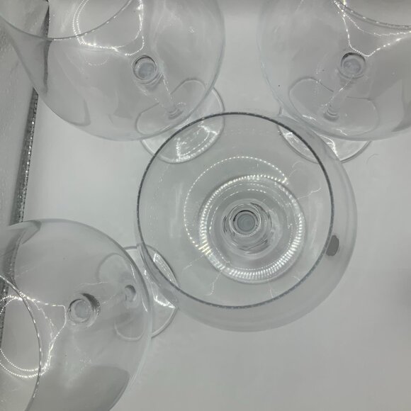 OitiO Red Crystal Wine Glasses Set of 4 Long Stem  23 oz with Wine Stopper - Picture 8 of 10